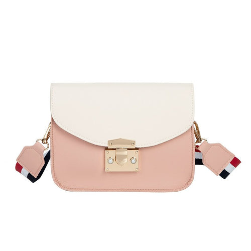 pink & white bag